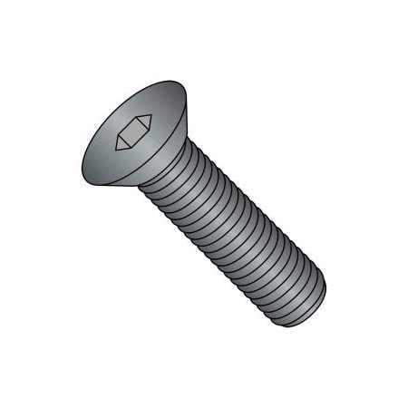 Brighton-Best Flat Socket Cap Screw - 1/4-20 x 1/2" - Steel Alloy - Thermal Black Oxide - FT - UNC - 100 Pk 211105
